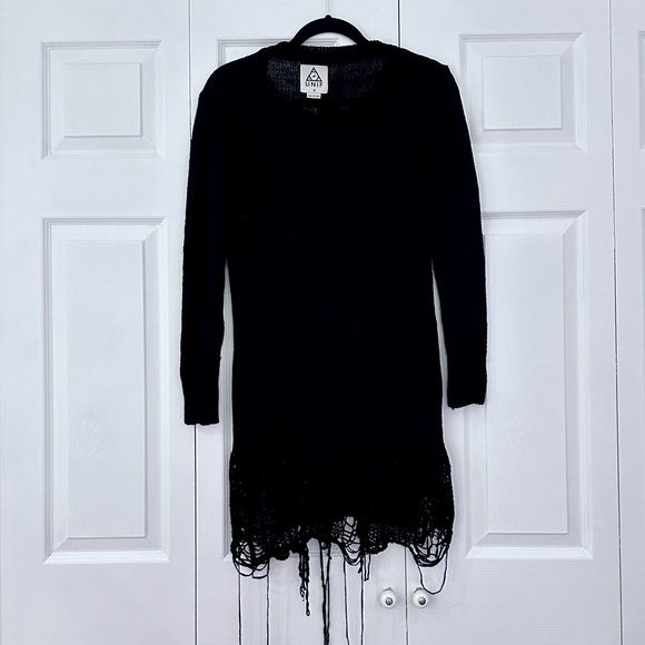 [SOLD] UNIF Black Loose Strings Sweater Dress Size M - Picture 5 of 7